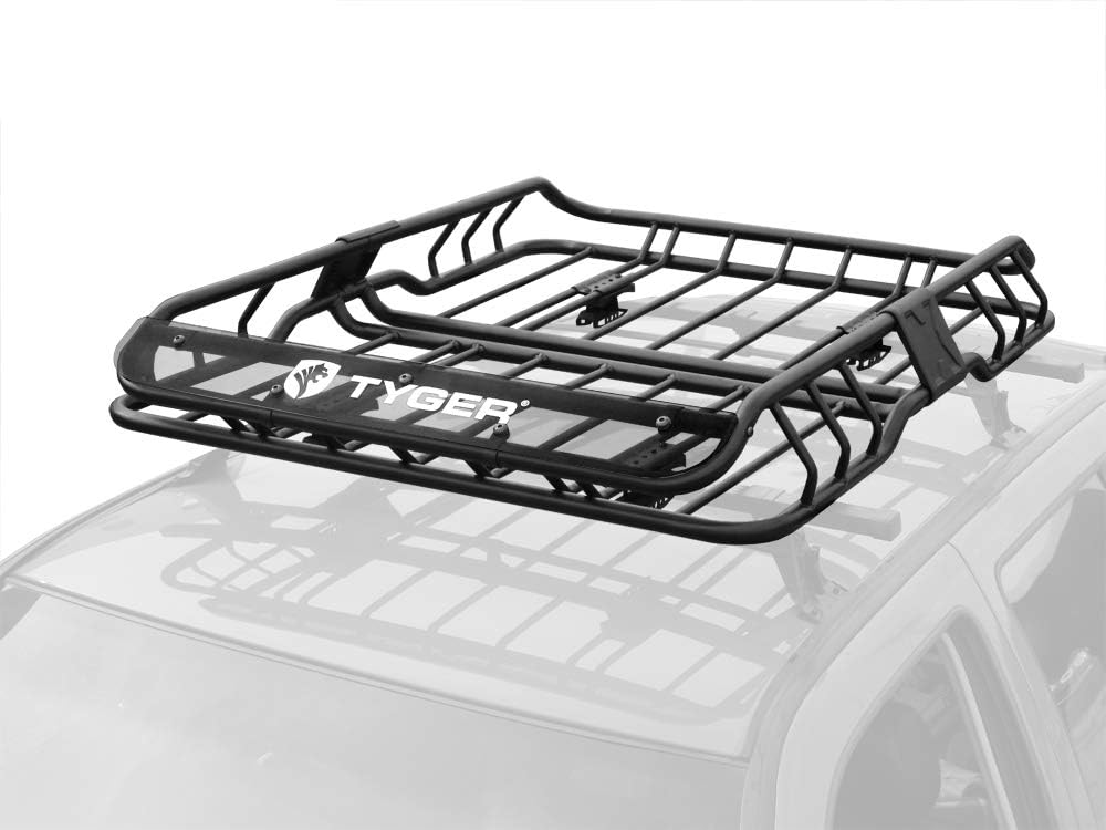 Tyger Heavy Duty Roof Mounted Cargo Basket Rack