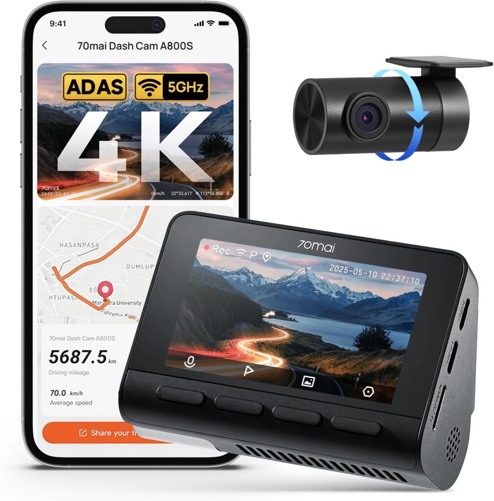 
70mai 4K Dash Cam Front
