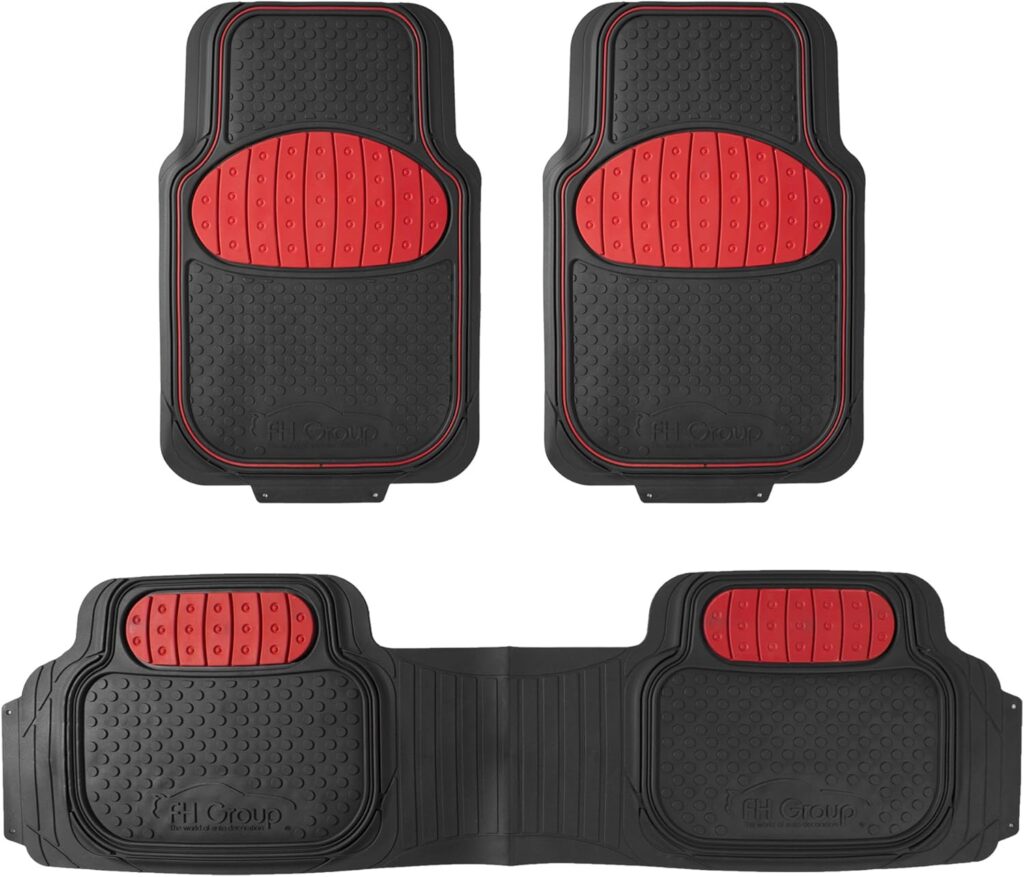 FH Group Heavy-Duty Rubber Car Floor Mats