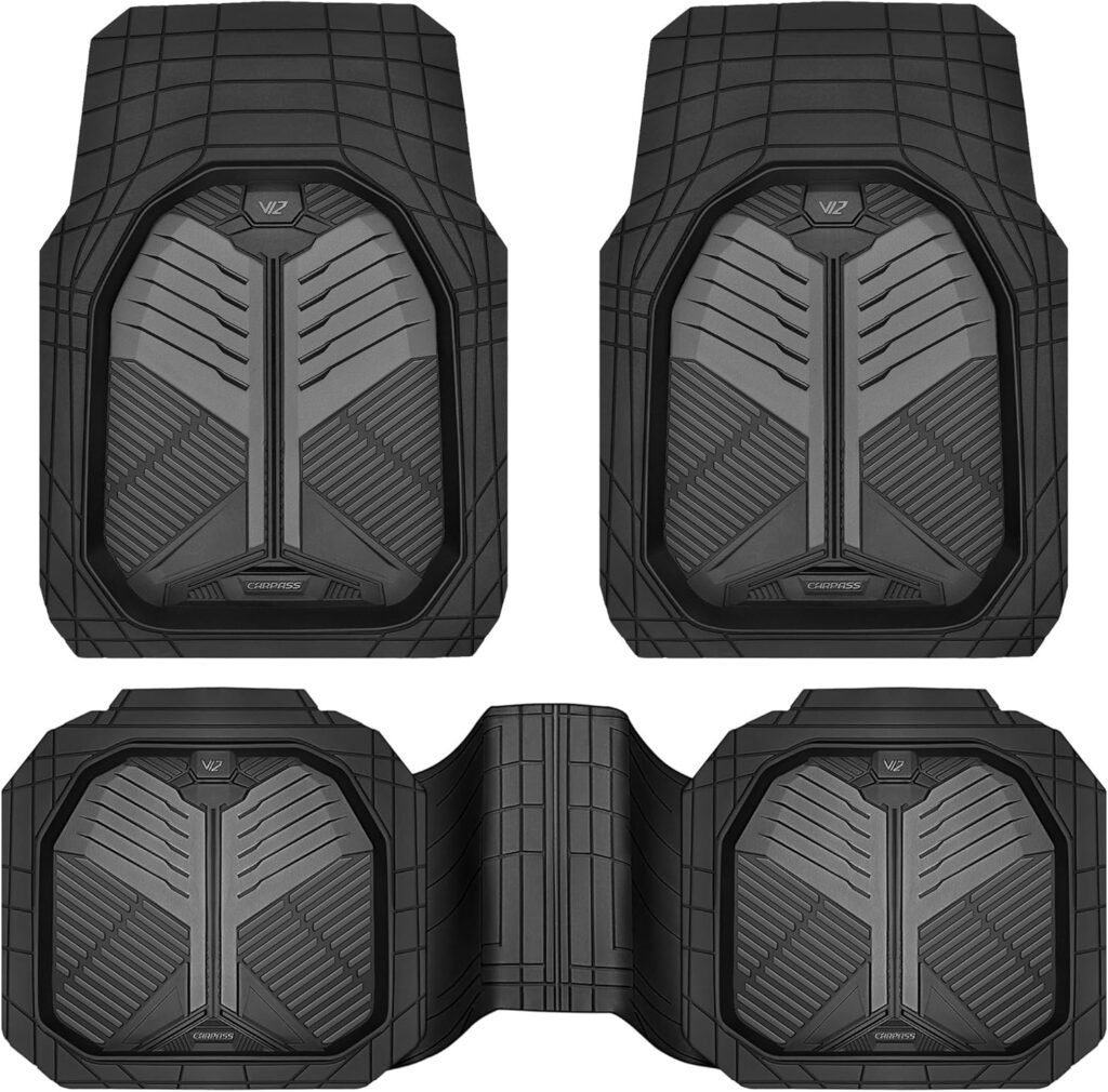 CAR PASS Heavy Duty Rubber Car Mats